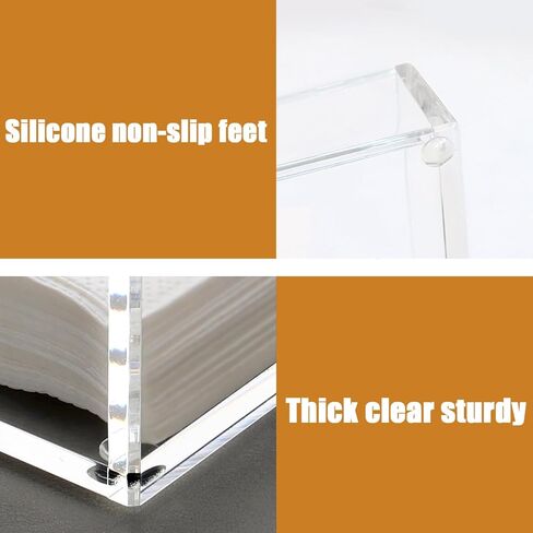 حامل منديل أكريليك ، حامل منشفة ضيوف ، للفندق ، البار ، المطعم ، الحفلات ، حفلات الزفاف ، غرفة المعيشة ، مطبخ واضح in Kuwait