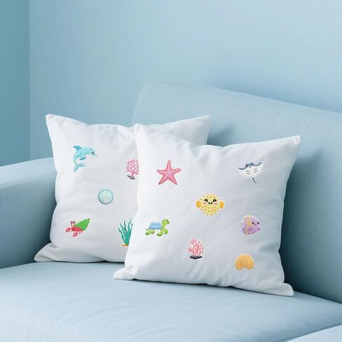 24pcs الحديد الصيفي البحر/خياطة على بقع ، أوشن بيتش موجة مطرزة ، وتزويد رعاة البقر الساحلية للملابس ، والقبعة ، والحقيبة ، والجبن ، واللباس ، والقميص in Kuwait