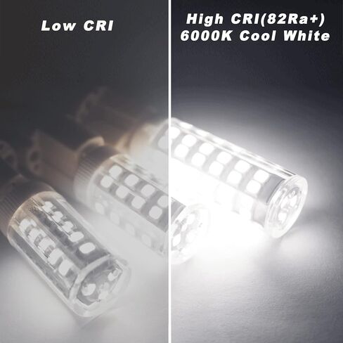 Alide E12 C7 LED LED Candelabra Plubbs 6000K Whitt White ، 60W مكافئ هالوجين ، T6 قاعدة صغيرة 120 فولت مصابيح الضوء 6W أبيض بارد لثريا مروحة السقف ، 550LM 10 حزم in Kuwait