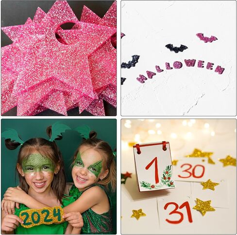 Meccanixity 2pcs Silver Glitter Acrylic Sheets 1/8 "سمك 12" x8 "شفافة من ألواح البلاستيك PMMA المبررة الفراغ in Saudi Arabia