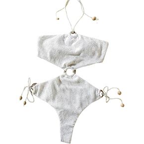 Oyoangle Women's Monokini Swimsuits خاتم محكم المرتبط بقطع قطعة واحدة للاستحمام in Saudi Arabia