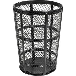 حاوية القمامة المعدنية الصناعية في الهواء الطلق الأسود ، 48 جالون in Kuwait