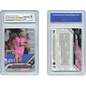 WCG 2024 Topps Now Lionel Messi Inter Miami Historic MLS Game Card #46 - Graded GEM Mint 10 in Kuwait