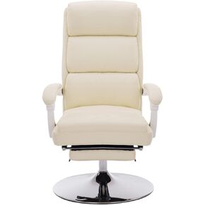 كراسي المطبخ السميكة منجدة كرسي الجمال مقعد مكياج مركبة التدليك ناعم البراز كرسي دوارة منزلية مع مقعد كمبيوتر مسند قدم (بيج) in Kuwait