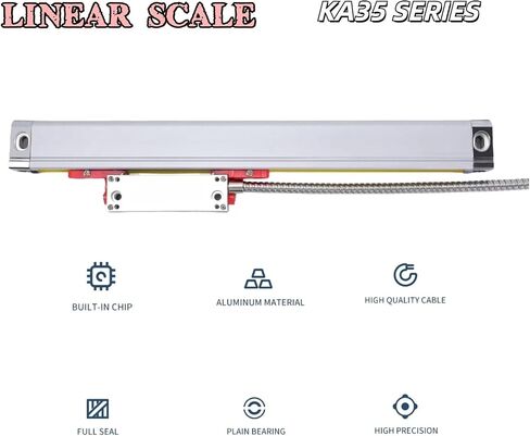 KA35 دقة عالية 0.005 مم （5μm） TTL DRO 100 150 200 250 300 350 400MM SLIS SCALE SCALE OPTICAL PORTICAL RACK (5U-300MM) in Saudi Arabia