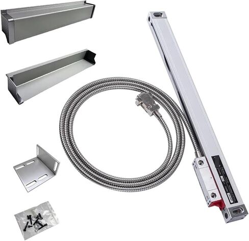 High Precision Slim Linear Glass Scale 1um 5V TTL 100 200 300 Optical Encoder Grating Ruler for Grinder Lathe Industrial Grade(100mm Travel 0.001mm) in Saudi Arabia