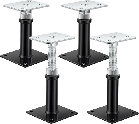 Zonon 4 Pack Post Post Jool Post ، 6 "-9" نطاق الارتفاع ، مقبس المسمار Mini House لأرضيات الرافعات التي تصل إلى 7000 رطل حتى 7000 رطل in Kuwait