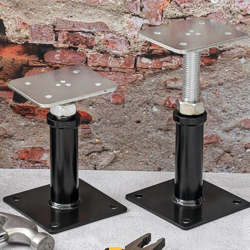 Zonon 4 Pack Post Post Jool Post ، 6 "-9" نطاق الارتفاع ، مقبس المسمار Mini House لأرضيات الرافعات التي تصل إلى 7000 رطل حتى 7000 رطل in Kuwait