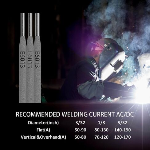 E6013 Welding Rod 3/32" 4.4LB Carbon Steel Stick Electrodes – Easy Arc Start Welder Rods for Beginners and Pros – Smooth Beads, Strong Performance for Welding Jobs in Kuwait