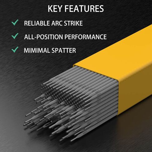 E6013 Welding Rod 3/32" 4.4LB Carbon Steel Stick Electrodes – Easy Arc Start Welder Rods for Beginners and Pros – Smooth Beads, Strong Performance for Welding Jobs in Kuwait