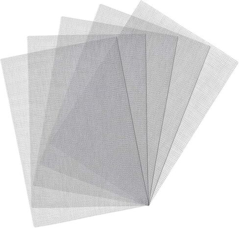 5 Pcs Welding Mesh Reinforcing Stainless Steel Wire Mesh Screen for Thermoplastic Repairs Silver Plastic Wire Mesh Plastic Weld Kit for Plastic Welding Car Repairing, 5.9 x 7.9inch in Saudi Arabia