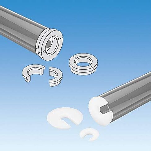 5798-32 Series Safety Shield مع غطاء أمان الألومنيوم ، لعمود كروماتوجرافيا ميشيل ميلر ، #7 حجم الخيط ، معرف 32 مم ، طول 25 سم in Saudi Arabia