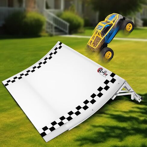 RC Car Jump Ramp Board RC STUNT PLAYSET لـ 1/5 1/8 1/10 1/12 1/14 1/16 1/18 1/24 سيارة التحكم عن بُعد ، 100 * 100 * 40CM in Kuwait