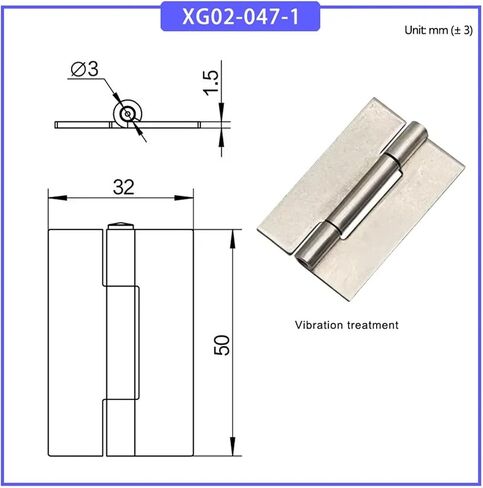 Non Porous Welded Hinge Made of 304 Stainless Steel 1Pcs(XG02-047-1) in Saudi Arabia