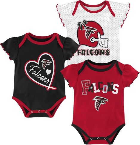 Outerstuff NFL Teams Newborn Baby and Infant Short Sleeve Bodysuit 3 pack (0-18m) in Saudi Arabia