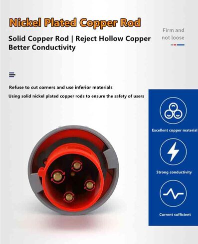 IEC60309 موصل صناعي مقاوم للماء 4PIN 125A 380-415V 3P+E IP67 in Kuwait