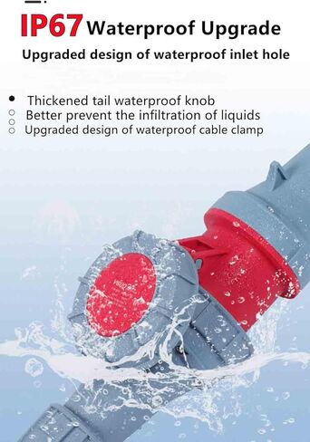 IEC60309 موصل صناعي مقاوم للماء 4PIN 125A 380-415V 3P+E IP67 in Kuwait