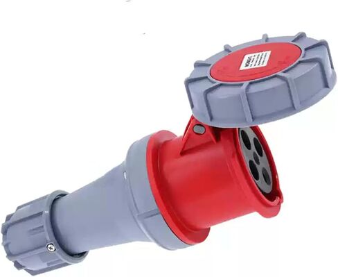 IEC60309 النشاط الصناعي المضاد للماء المكونات الإناث 4PIN 125A 380-415V 3P+E مثبطات Flame IP67 in Kuwait