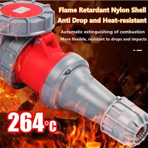 IEC60309 النشاط الصناعي المضاد للماء المكونات الإناث 4PIN 125A 380-415V 3P+E مثبطات Flame IP67 in Kuwait