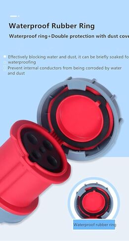 IEC60309 النشاط الصناعي المضاد للماء المكونات الإناث 4PIN 125A 380-415V 3P+E مثبطات Flame IP67 in Kuwait