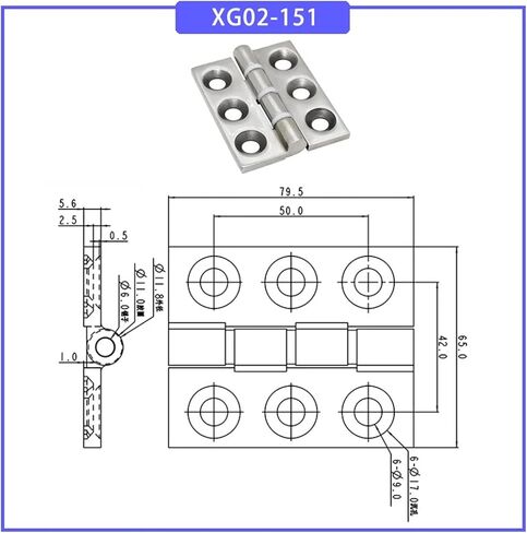XG021-014 304 Stainless Steel Damping Hinge Heavy-Duty Thickening 1Pcs in Saudi Arabia