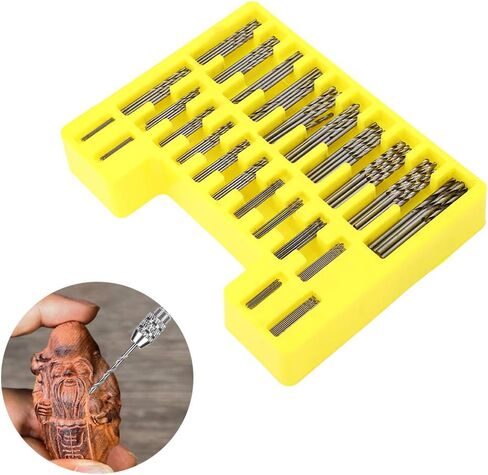 Micro Drill Bit Set, Small Drill Bits 150PCs Spiral Drill Bit Mini Hole Opener Set Concrete Drill Bit Set 0.4-3.2mm High Speed Steel for Crafts Jewelry Drilling Tool in Saudi Arabia