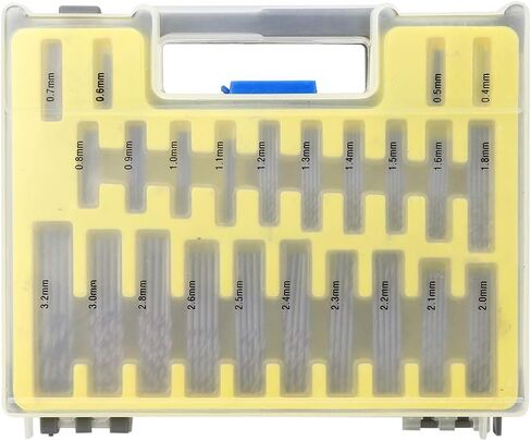 Micro Drill Bit Set, Small Drill Bits 150PCs Spiral Drill Bit Mini Hole Opener Set Concrete Drill Bit Set 0.4-3.2mm High Speed Steel for Crafts Jewelry Drilling Tool in Saudi Arabia