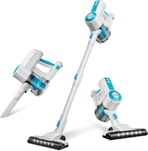 Purkinn Cordless Vacuum Cleaner 18kpa strow Stick Vacuum قابلة لإعادة الشحن مع وضعين ، بطارية 2200mAh ، وقت تشغيل 35 دقيقة ، مكنسة صغيرة باليد للمنزل ، الأرضية الصلبة ، شعر الحيوانات الأليفة ، السيارة ، P8 in Saudi Arabia