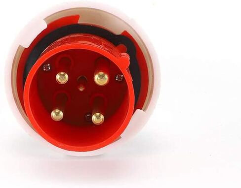 Waterproof White Industrial Connector Plug 4Pin 125A 380V-415V 3P+E IP67 in Saudi Arabia