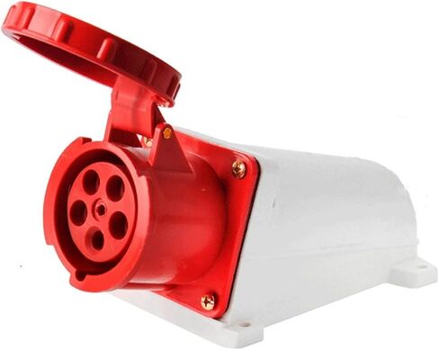 Waterproof Grey Industrial Surface Mounted Socket 5Pin 125A 380V-415V 3P+E IP67 in Saudi Arabia
