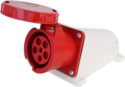 Waterproof Grey Industrial Surface Mounted Socket 5Pin 125A 380V-415V 3P+E IP67 in Saudi Arabia