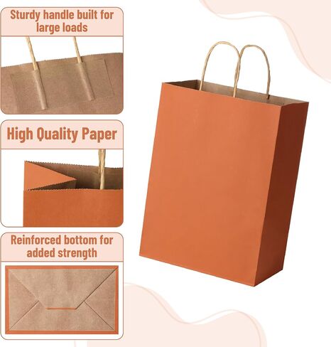 Mr. Pen- Paper Gift Bags with Handles, 32 Pack, 7.6" x 4.7" x 10.6", Navy Blue, Medium Size Craft Paper Bags with Handles Bulk, Blue Party Favor Bag in Saudi Arabia