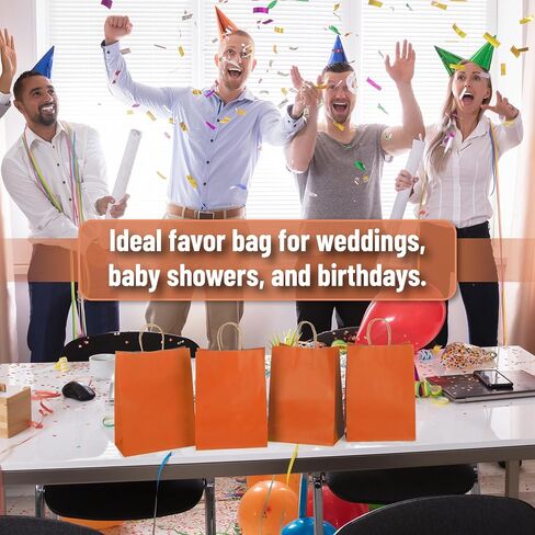 Mr. Pen- Paper Gift Bags with Handles, 32 Pack, 7.6" x 4.7" x 10.6", Navy Blue, Medium Size Craft Paper Bags with Handles Bulk, Blue Party Favor Bag in Saudi Arabia