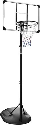 Portable Basketball Hoop Height Adjustable 5.6-10FT Indoor Outdoor Basketball Goal System with Shatterproof Backboard for Kids/Adults in Saudi Arabia