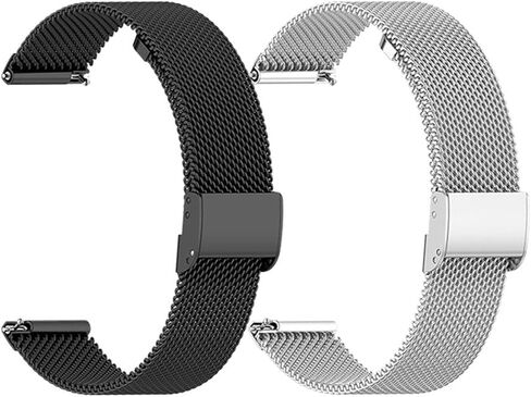 Compatible for Plaud NotePin Wristband, 2-Pack Stainless Steel Metal Mesh Bands Replacement Straps for Plaud AI Notepin Wristband in Saudi Arabia