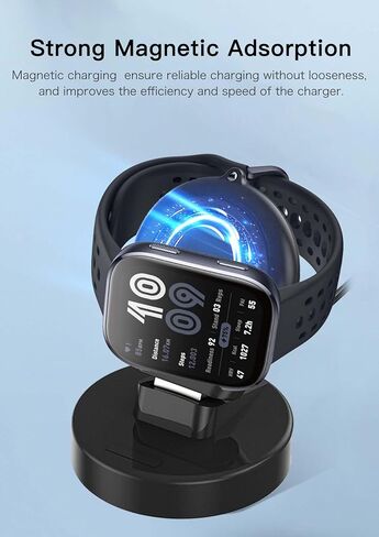 شاحن مغناطيسي 2-in-1 لـ Amazfit Bip 6/AmazFit النشط 2 مربع/نشط 2-قفص الشحن المغناطيسي القابل للفصل بين السفر مع كابل شاحن USB لـ AmazFit Bip6/AmazFit النشط 2 مربعًا/نشطًا 2 in Kuwait