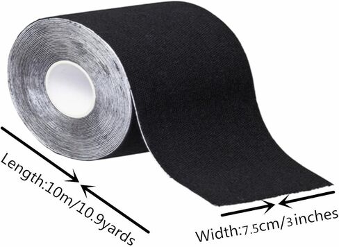 2 Rolls 32.8 Feet Turf Tape Football Black and White (4 inch) in Saudi Arabia