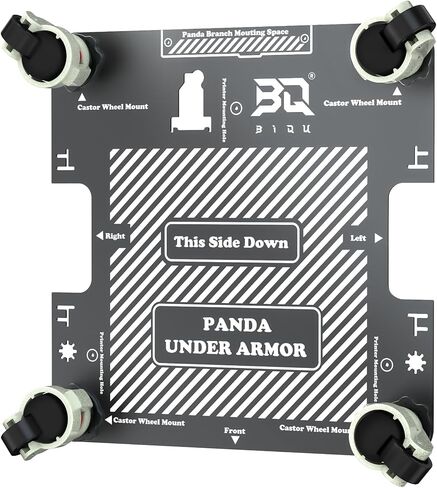 BIQU Panda Under Armor PX for Bambu-Lab P1S P1P X1C X1E, 3D Printer Dolly Cart with 360° Rotating Wheels for Easy Moving, Portable and Lockable, Printer Bottom Protector,with Rubber Brake in Kuwait
