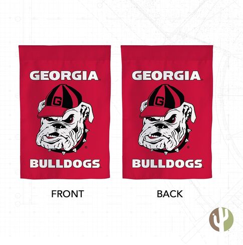 Desert Cactus University of Georgia UG Garden Flag – 19 x 12 inch Georgia Bulldogs Banner, For Outdoor Display and Events (Design T) in Saudi Arabia