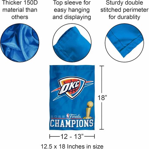 Wincraft Oklahoma City Thunder 2025 NBA Champions Garden Flag Banner in Saudi Arabia