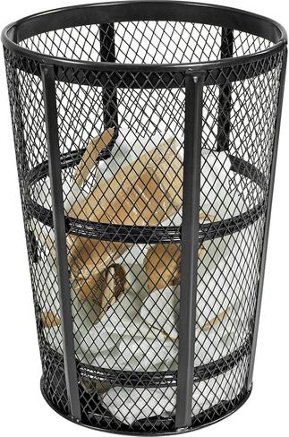 حاوية القمامة المعدنية الصناعية في الهواء الطلق الأسود ، 48 جالون in Kuwait