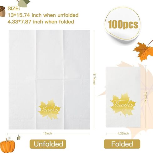 Tamone 100PCS 3-Ply Silver Napkins - White and Silver Napkins Disposable - Premium Quality Dinner Napkins Soft and Absorbent for Wedding Party Birthday in Saudi Arabia