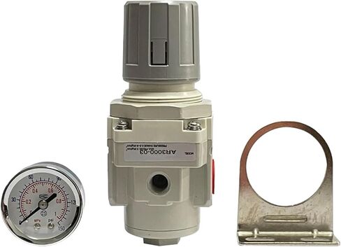 AR2000-02 AR3000-03 1/4 '' 'ضغط ضغط الهواء ضاغط ضاغط غاز تنظيم وحدات معالجة تنظيم مع مقياس قابل للتعديل (AR2000-02 PC4-02) in Kuwait