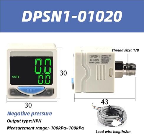 Type Pneumatic Electronic Digital Pressure Switch DPS Digital Meter DPSN1-01020 DPSN1-10020 DPSP1-10020 DPSP1-01020(DPSN1-10030) in Kuwait