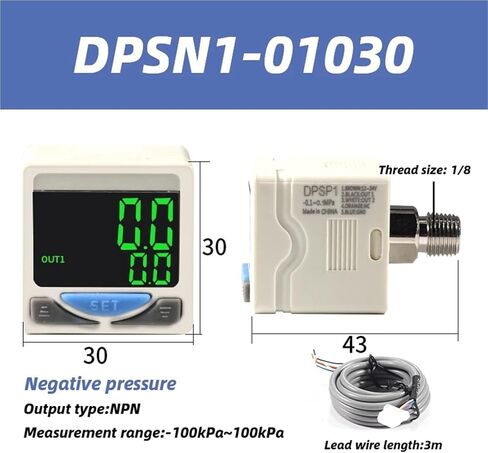 Type Pneumatic Electronic Digital Pressure Switch DPS Digital Meter DPSN1-01020 DPSN1-10020 DPSP1-10020 DPSP1-01020(DPSN1-10030) in Kuwait