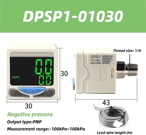 Type Pneumatic Electronic Digital Pressure Switch DPS Digital Meter DPSN1-01020 DPSN1-10020 DPSP1-10020 DPSP1-01020(DPSN1-10030) in Kuwait