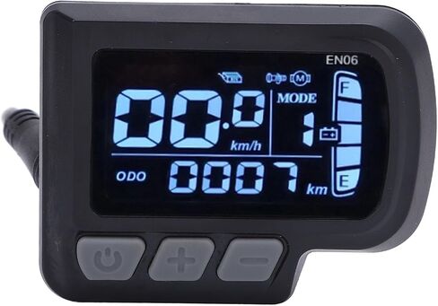 Electric Bicycle LCD Display Meter, Water Proof 6 Pin Electric Scooter Panel Screen, 24-48V E Bike Display Meter Control Panel, LCD Panel Screen for Electric Scooter Modification in Saudi Arabia
