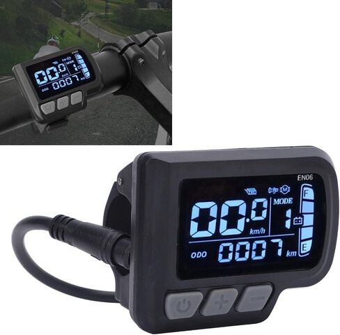 Electric Bicycle LCD Display Meter, Water Proof 6 Pin Electric Scooter Panel Screen, 24-48V E Bike Display Meter Control Panel, LCD Panel Screen for Electric Scooter Modification in Saudi Arabia