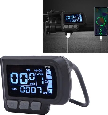 Electric Bicycle LCD Display Meter, Water Proof 6 Pin Electric Scooter Panel Screen, 24-48V E Bike Display Meter Control Panel, LCD Panel Screen for Electric Scooter Modification in Saudi Arabia