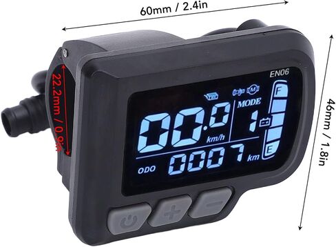 Electric Bicycle LCD Display Meter, Water Proof 6 Pin Electric Scooter Panel Screen, 24-48V E Bike Display Meter Control Panel, LCD Panel Screen for Electric Scooter Modification in Saudi Arabia